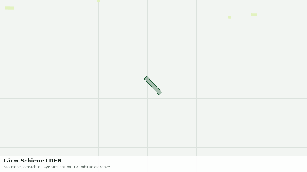 Statische Kartenansicht: Lärm Schiene LDEN