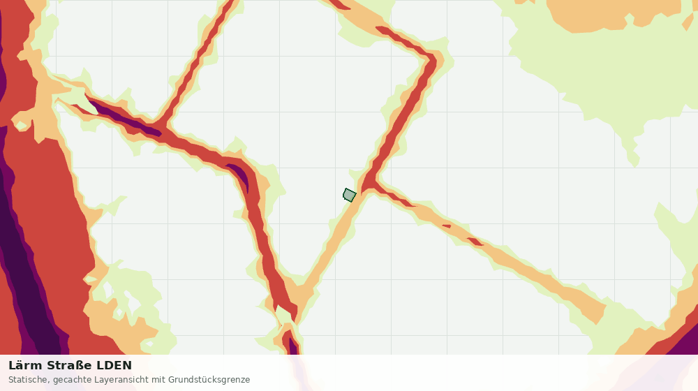Statische Kartenansicht: Lärm Straße LDEN