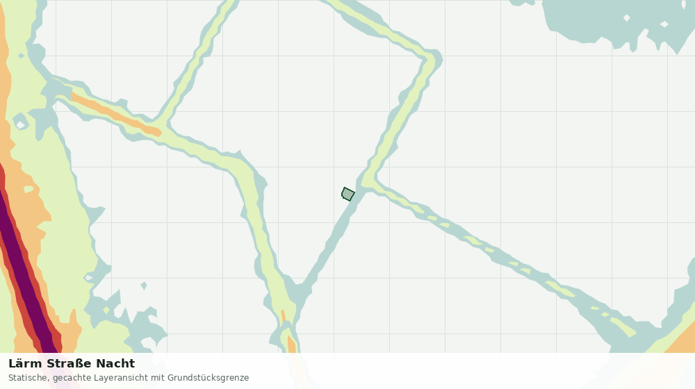 Statische Kartenansicht: Lärm Straße Nacht