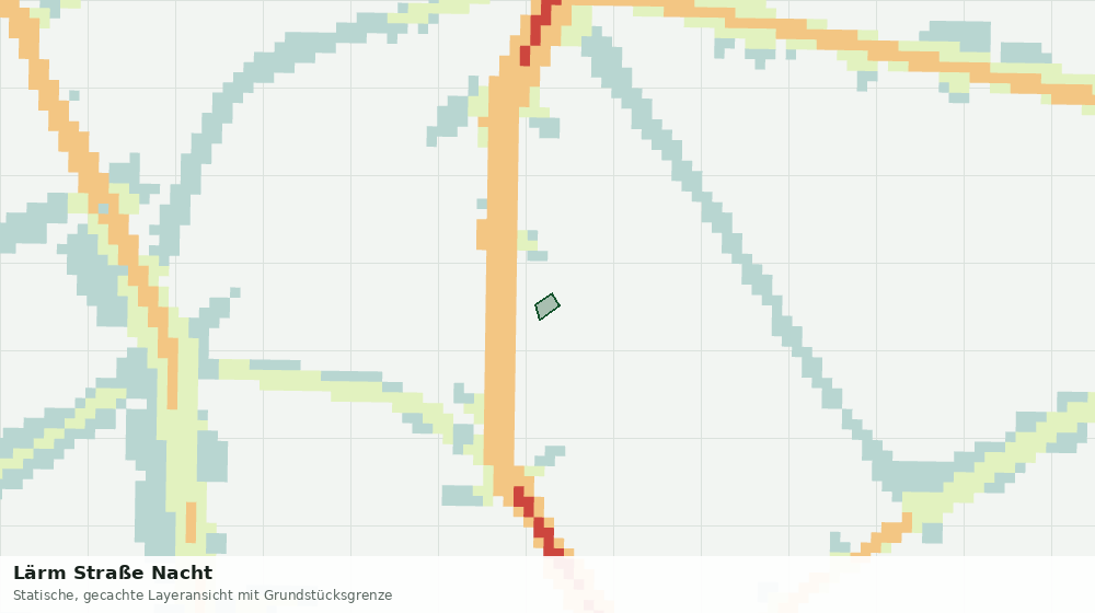 Statische Kartenansicht: Lärm Straße Nacht