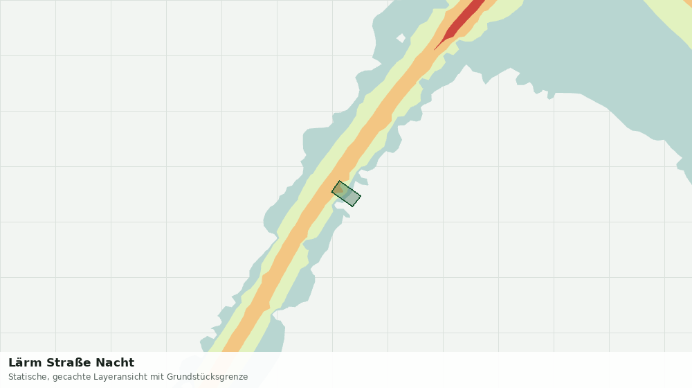 Statische Kartenansicht: Lärm Straße Nacht