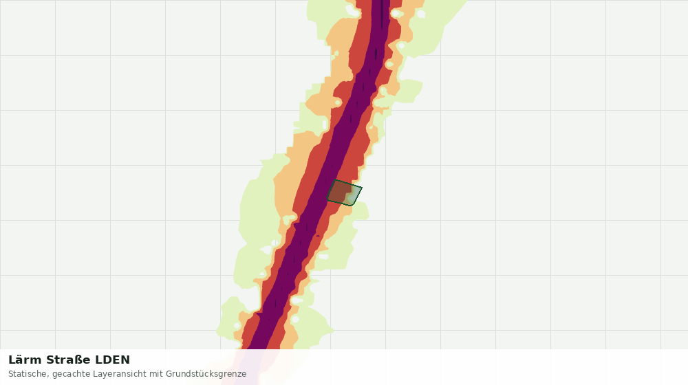 Statische Kartenansicht: Lärm Straße LDEN