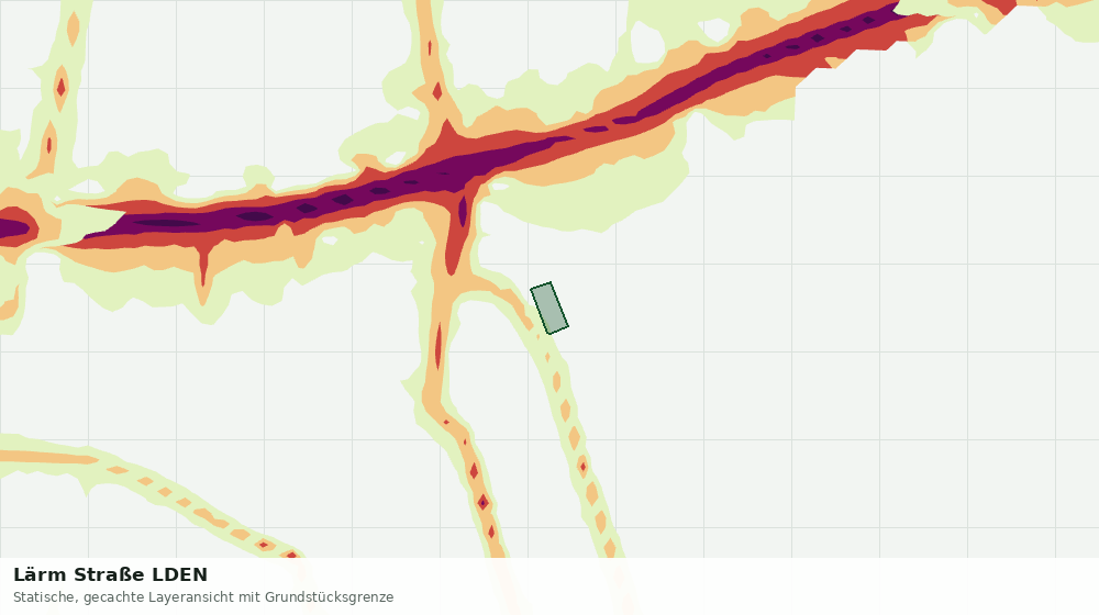 Statische Kartenansicht: Lärm Straße LDEN