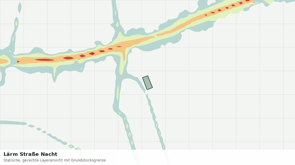 Statische Kartenansicht: Lärm Straße Nacht
