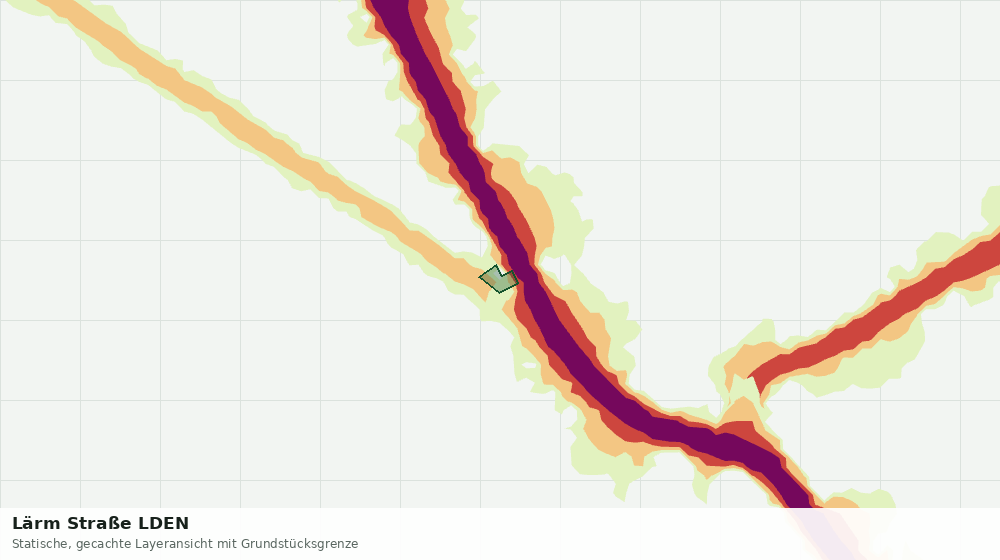 Statische Kartenansicht: Lärm Straße LDEN