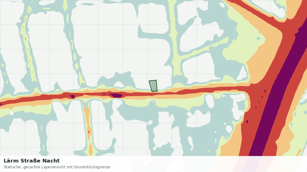 Statische Kartenansicht: Lärm Straße Nacht