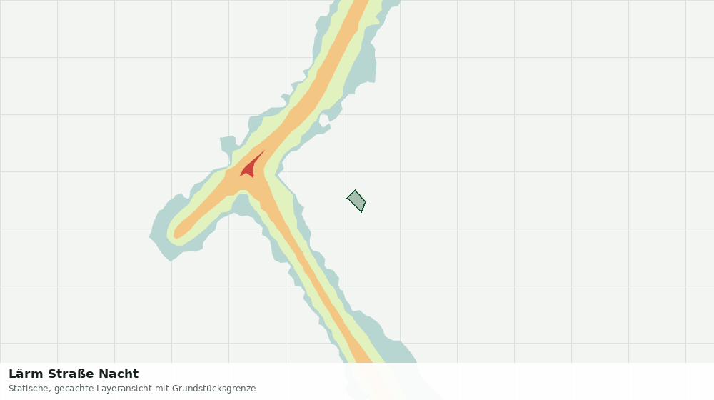Statische Kartenansicht: Lärm Straße Nacht