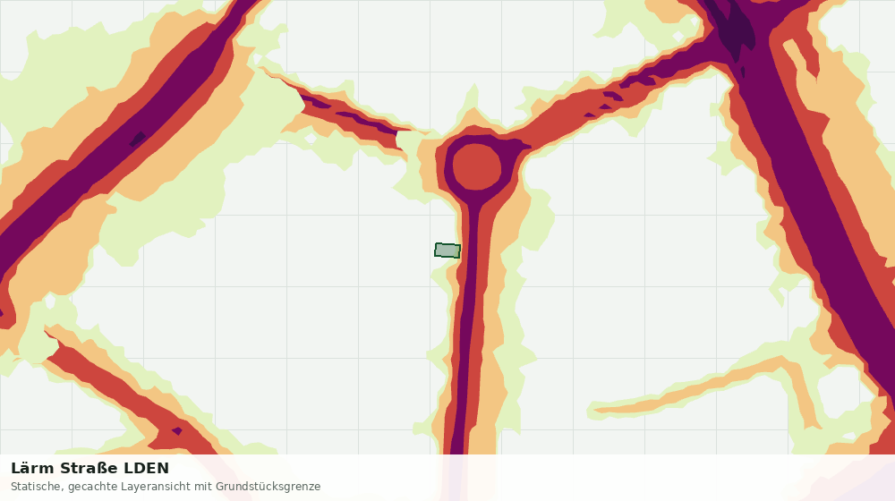 Statische Kartenansicht: Lärm Straße LDEN