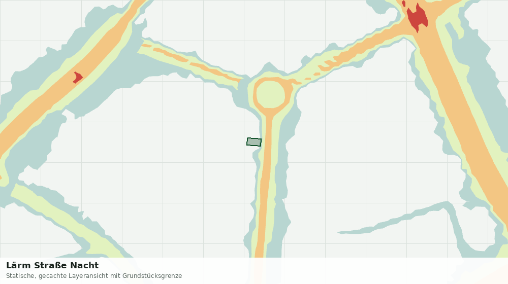 Statische Kartenansicht: Lärm Straße Nacht