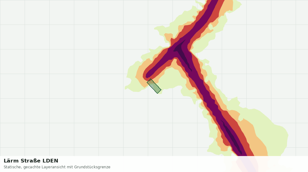 Statische Kartenansicht: Lärm Straße LDEN