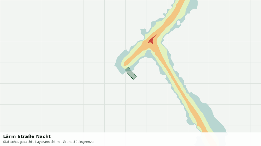 Statische Kartenansicht: Lärm Straße Nacht