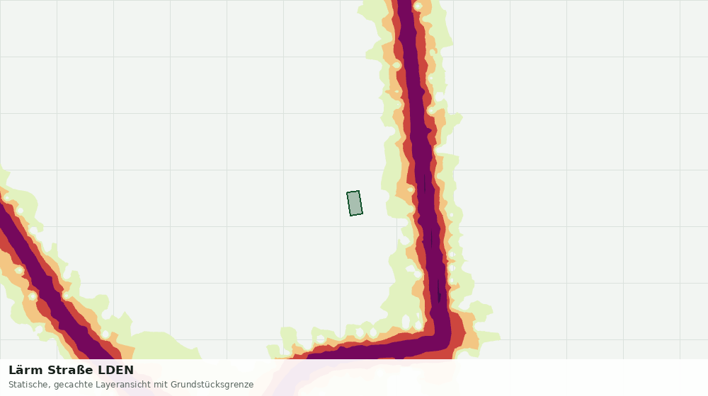 Statische Kartenansicht: Lärm Straße LDEN