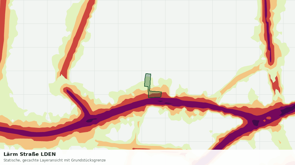 Statische Kartenansicht: Lärm Straße LDEN