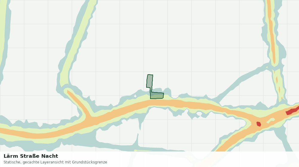 Statische Kartenansicht: Lärm Straße Nacht