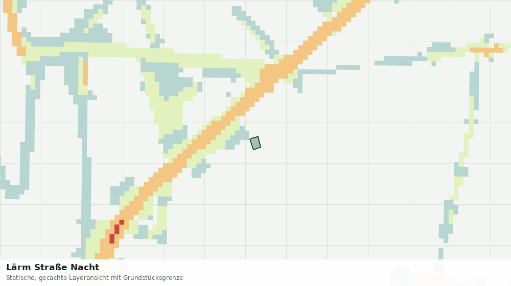 Statische Kartenansicht: Lärm Straße Nacht