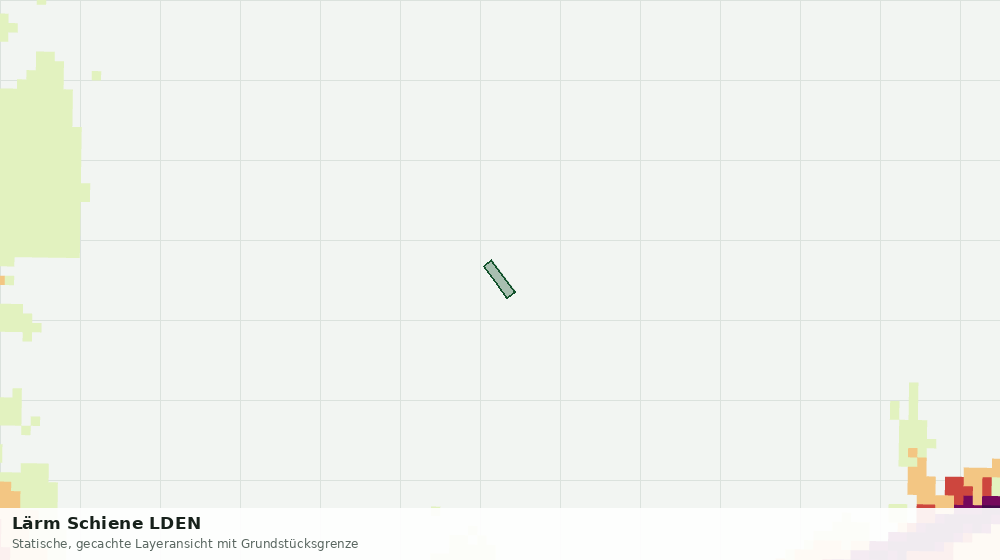 Statische Kartenansicht: Lärm Schiene LDEN