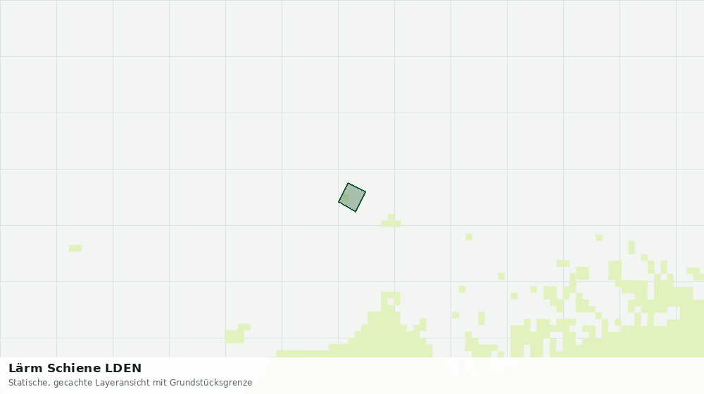 Statische Kartenansicht: Lärm Schiene LDEN
