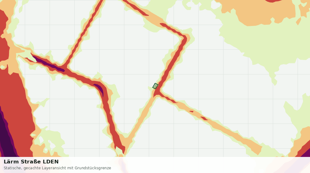 Statische Kartenansicht: Lärm Straße LDEN