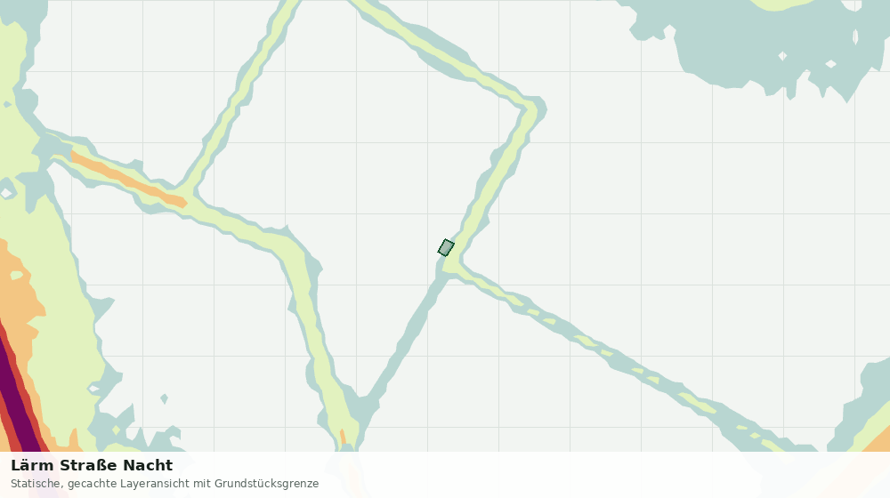 Statische Kartenansicht: Lärm Straße Nacht
