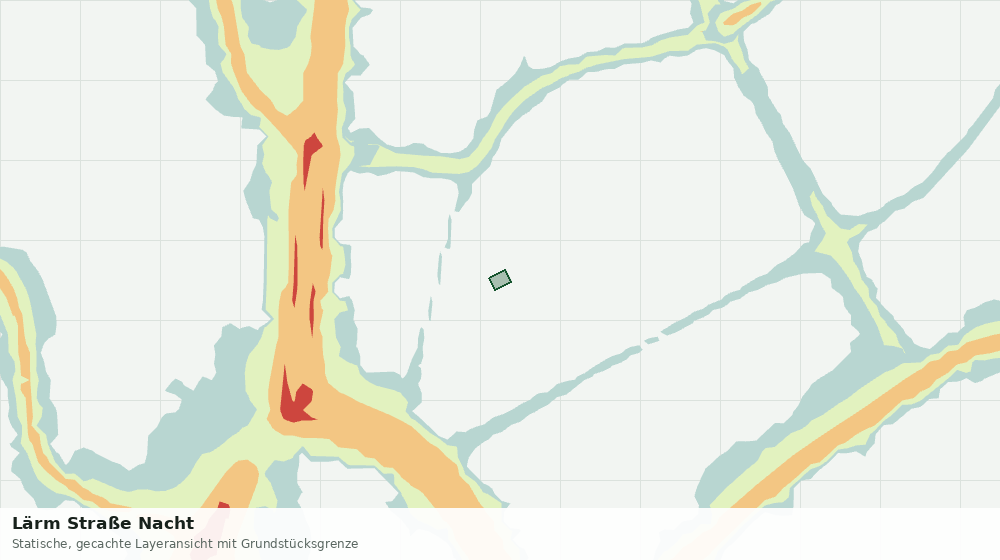 Statische Kartenansicht: Lärm Straße Nacht