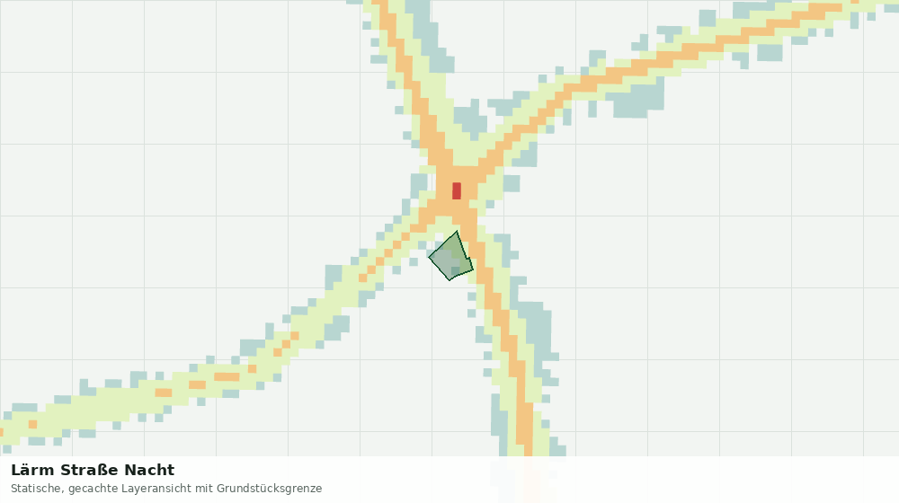 Statische Kartenansicht: Lärm Straße Nacht