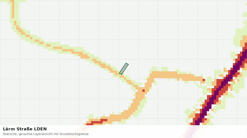 Statische Kartenansicht: Lärm Straße LDEN