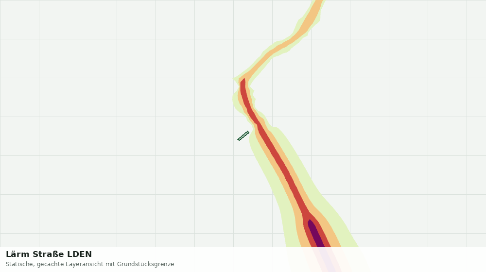 Statische Kartenansicht: Lärm Straße LDEN