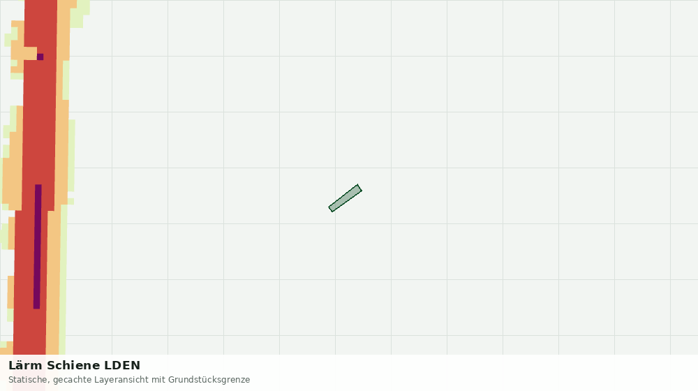 Statische Kartenansicht: Lärm Schiene LDEN