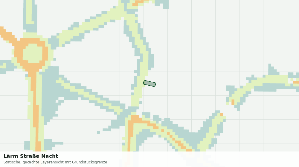 Statische Kartenansicht: Lärm Straße Nacht