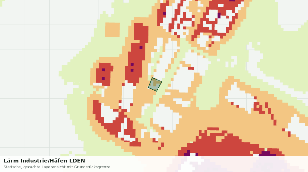 Statische Kartenansicht: Lärm Industrie/Häfen LDEN