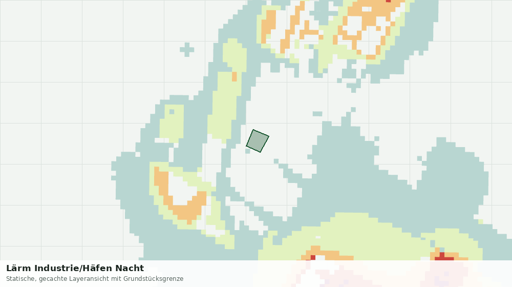 Statische Kartenansicht: Lärm Industrie/Häfen Nacht