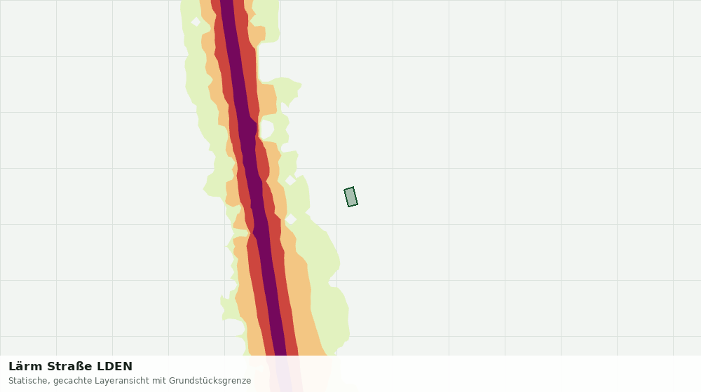 Statische Kartenansicht: Lärm Straße LDEN