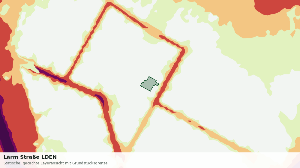 Statische Kartenansicht: Lärm Straße LDEN