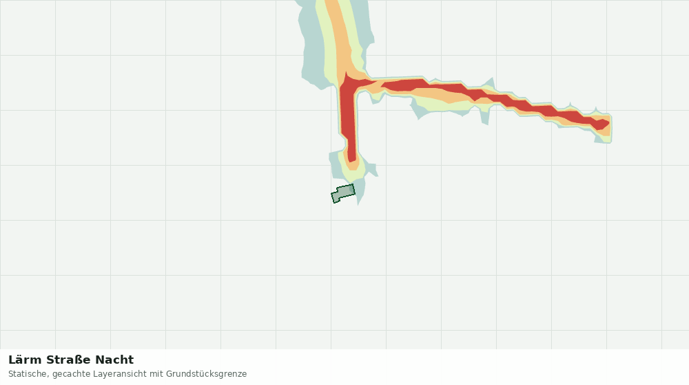 Statische Kartenansicht: Lärm Straße Nacht
