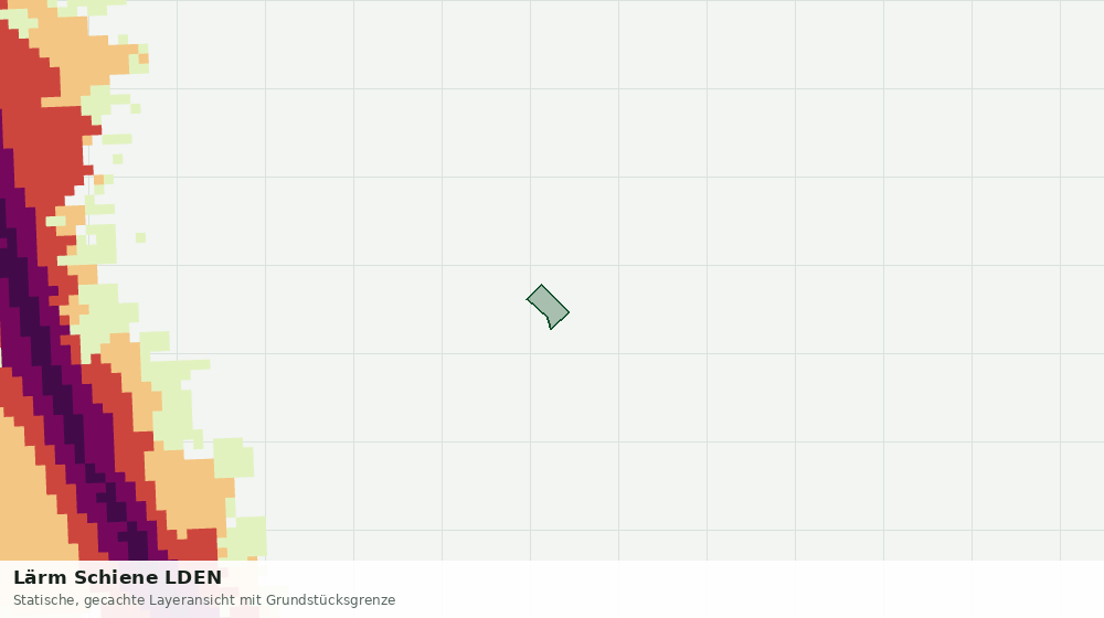 Statische Kartenansicht: Lärm Schiene LDEN