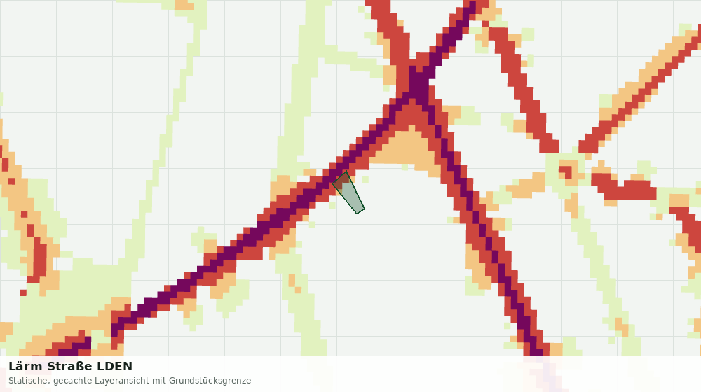 Statische Kartenansicht: Lärm Straße LDEN