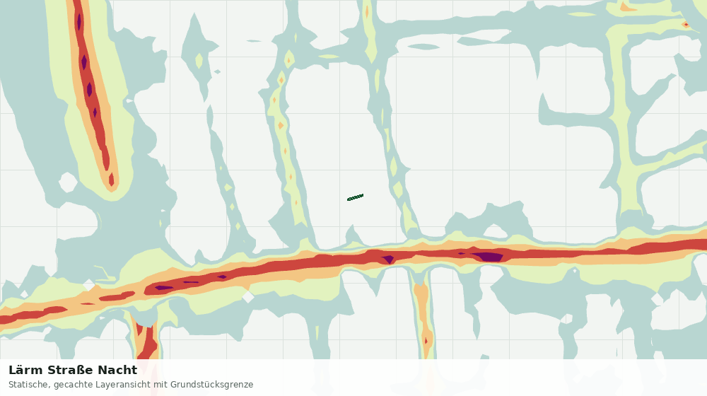 Statische Kartenansicht: Lärm Straße Nacht