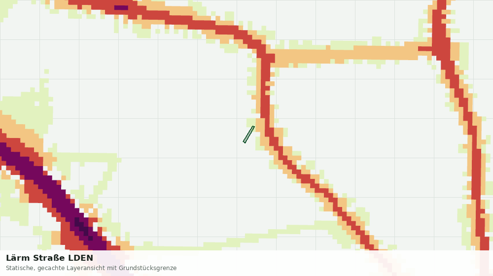 Statische Kartenansicht: Lärm Straße LDEN