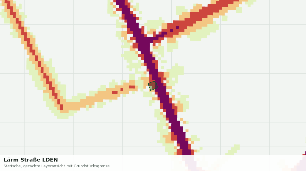 Statische Kartenansicht: Lärm Straße LDEN