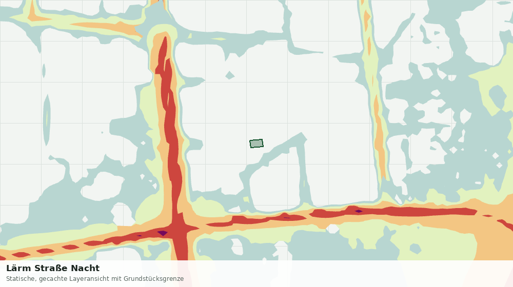 Statische Kartenansicht: Lärm Straße Nacht