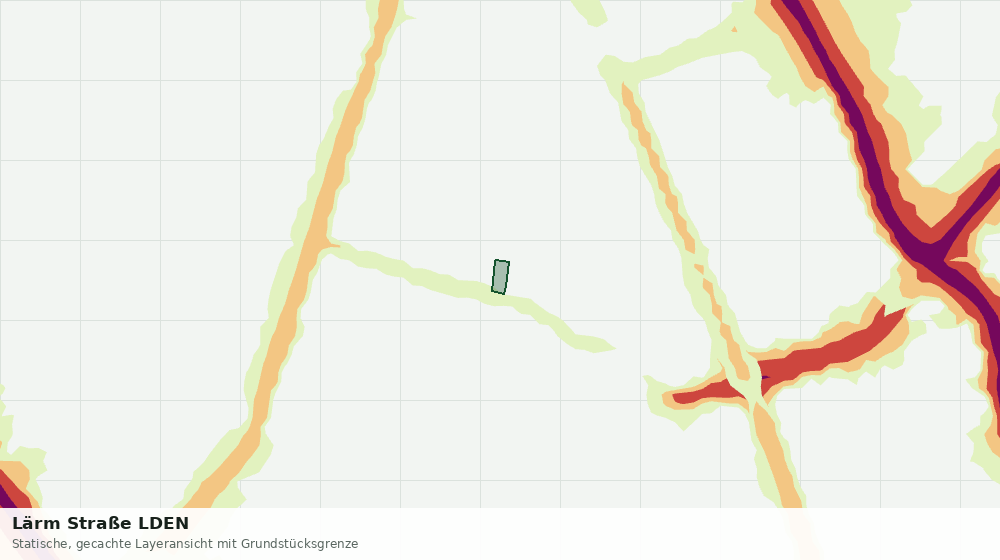Statische Kartenansicht: Lärm Straße LDEN