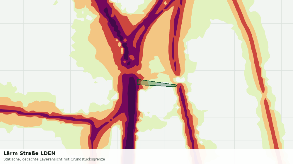 Statische Kartenansicht: Lärm Straße LDEN