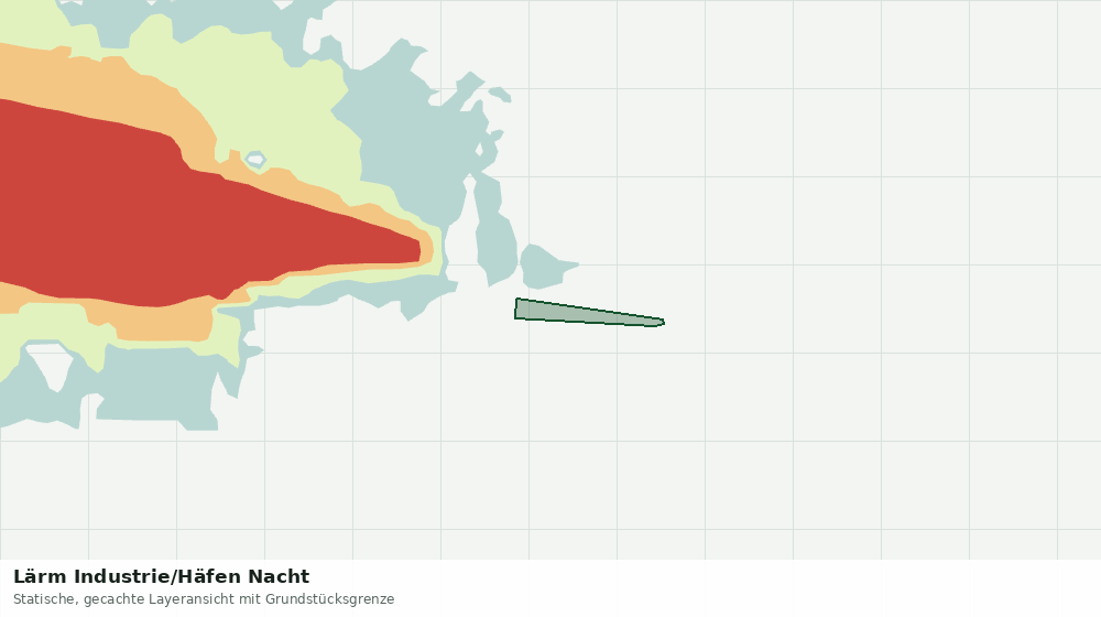Statische Kartenansicht: Lärm Industrie/Häfen Nacht