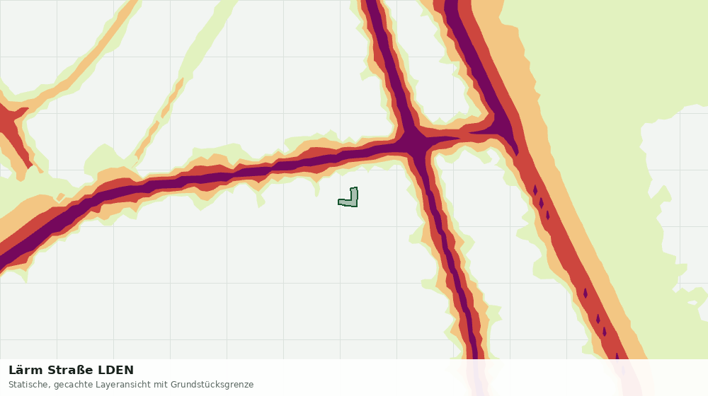 Statische Kartenansicht: Lärm Straße LDEN