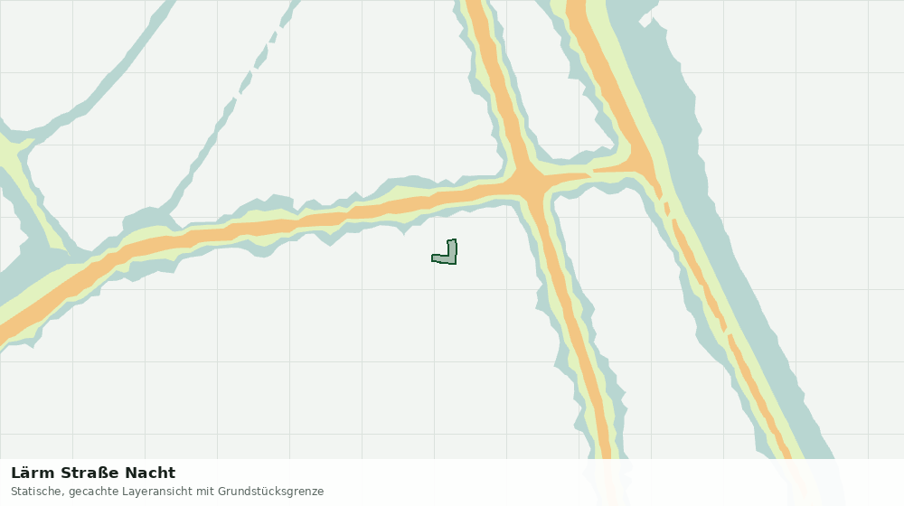 Statische Kartenansicht: Lärm Straße Nacht