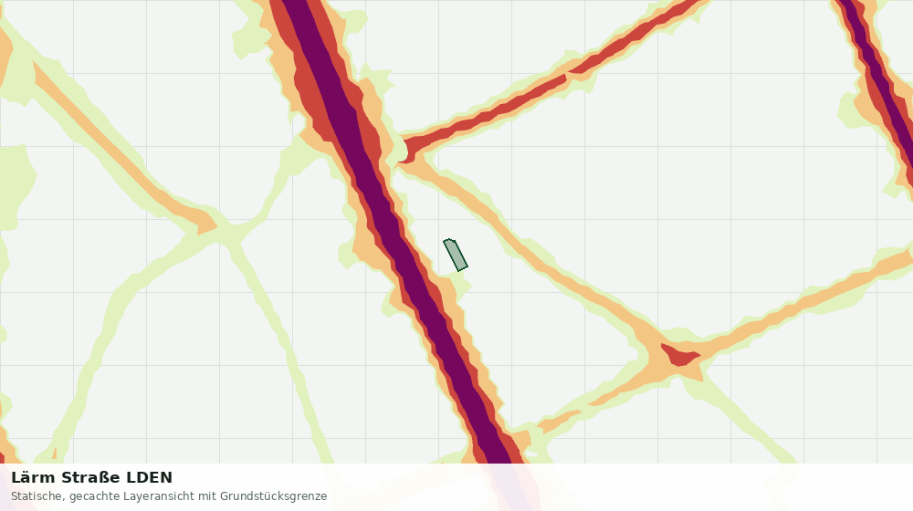 Statische Kartenansicht: Lärm Straße LDEN