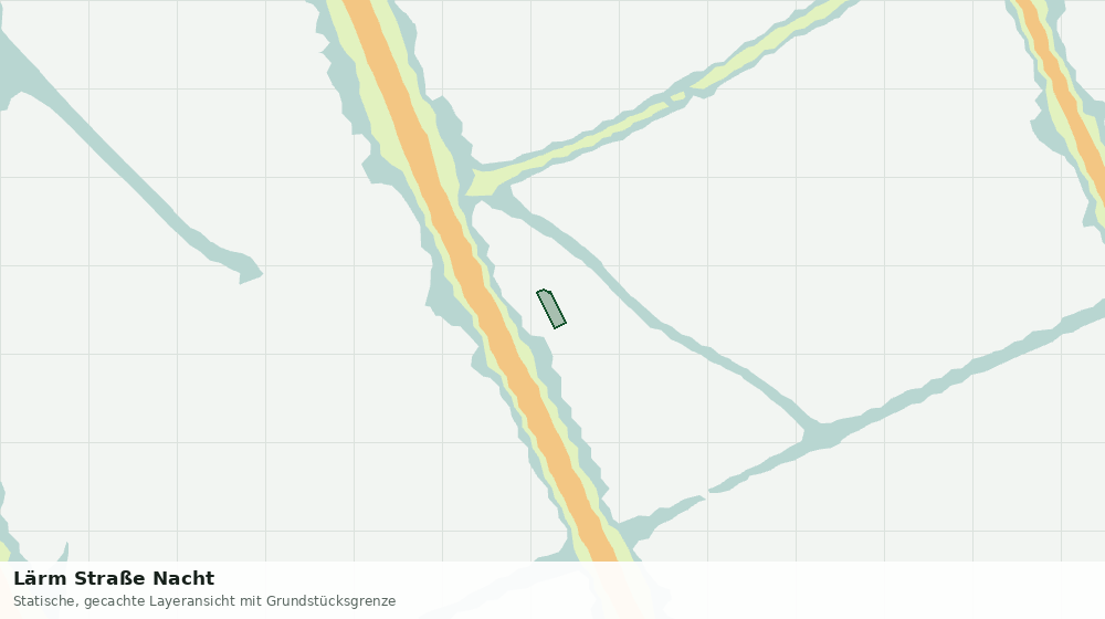 Statische Kartenansicht: Lärm Straße Nacht