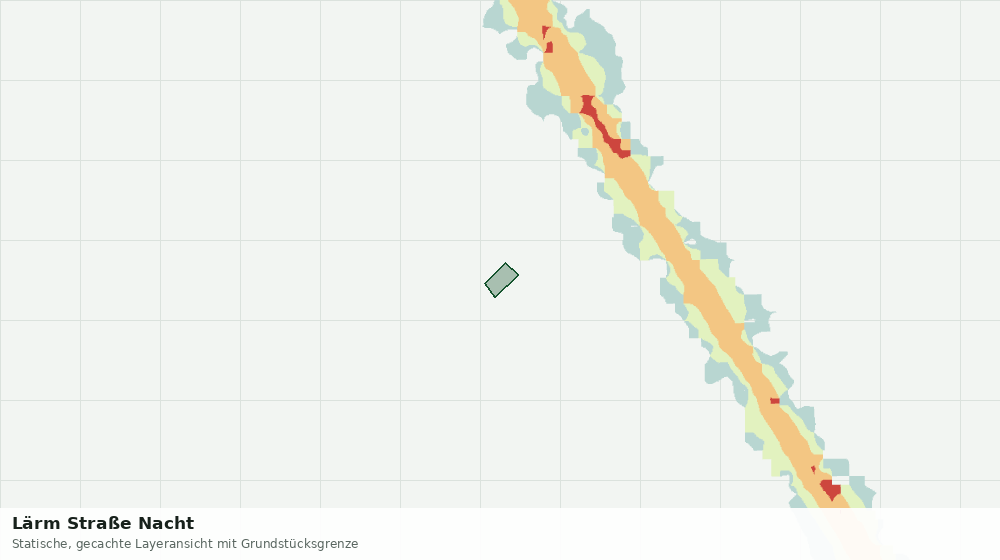 Statische Kartenansicht: Lärm Straße Nacht