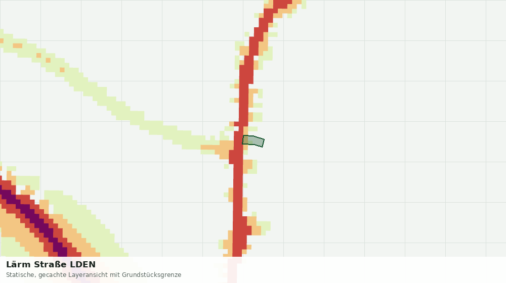 Statische Kartenansicht: Lärm Straße LDEN