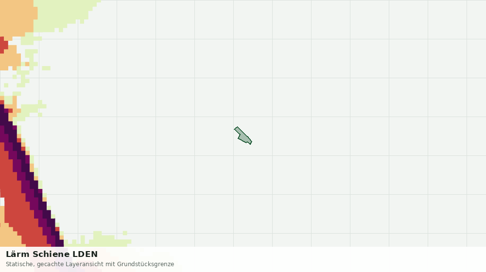Statische Kartenansicht: Lärm Schiene LDEN